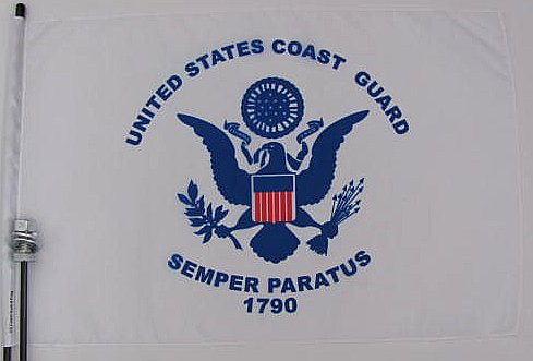 Coast Guard golf cart Flag
